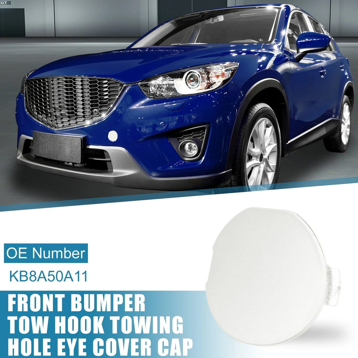 Tow Hook Cover Cap for Mazda CX-5 (2017–2021) - White