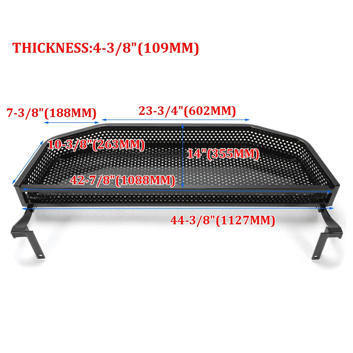 Front Clay Basket Storage Cargo for EZGO RXV Golf Cart (2008–Present)