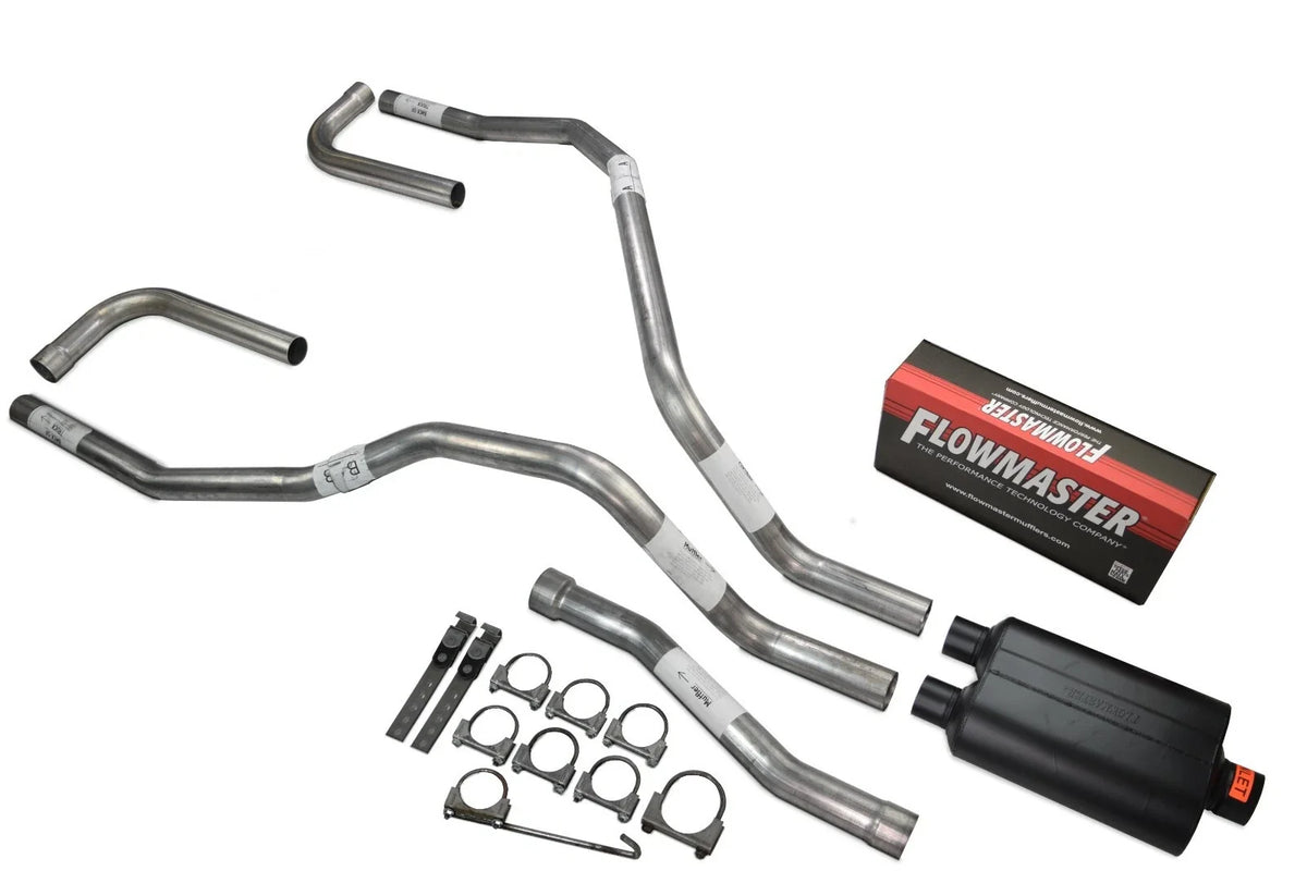 Dual Exhaust for Nissan Titan (2004–2006) 2.5 Inch Flowmaster Super 40