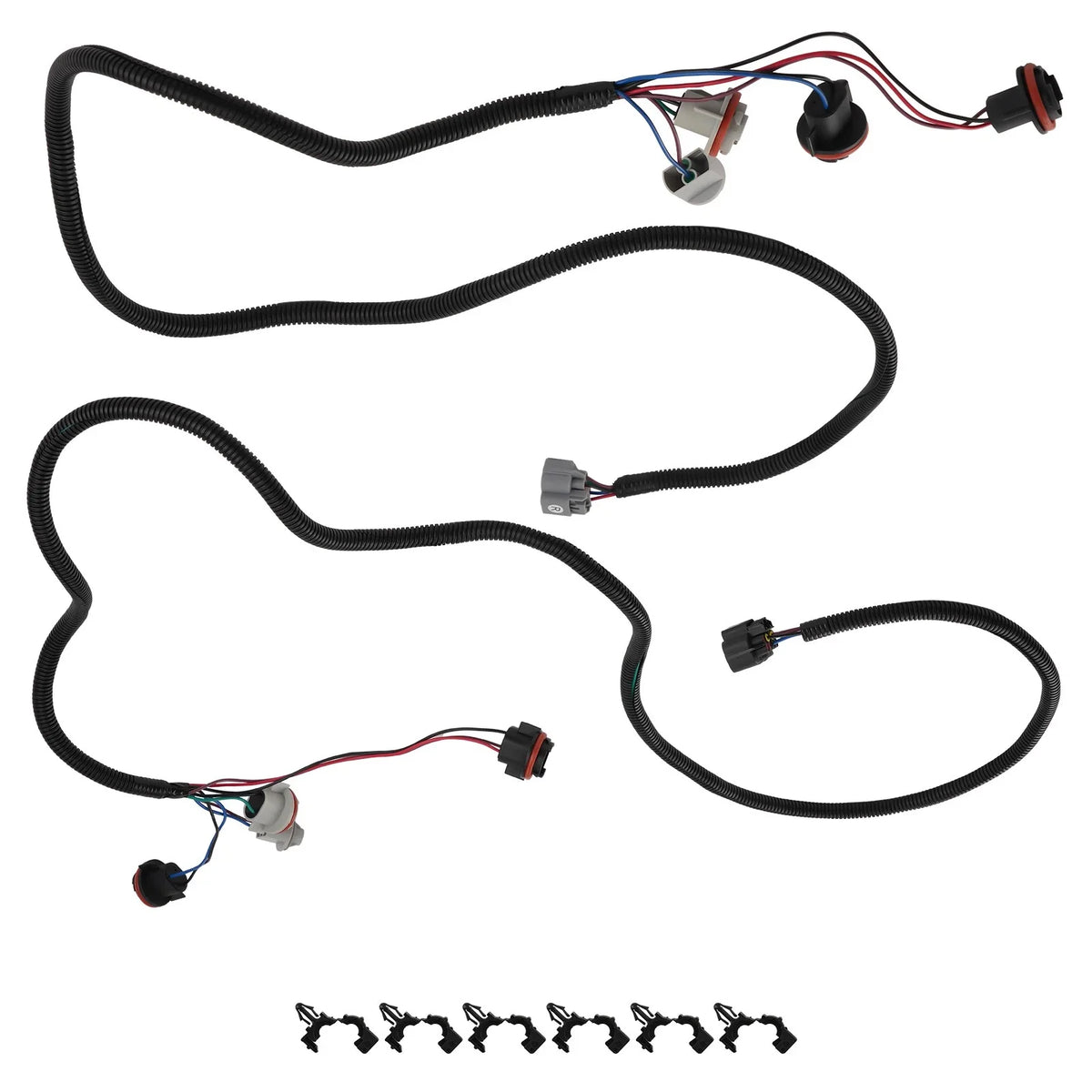 Pair Tail Lamp Wire Harness for Chevrolet Silverado 1500 2500HD 3500HD (2008–2009)