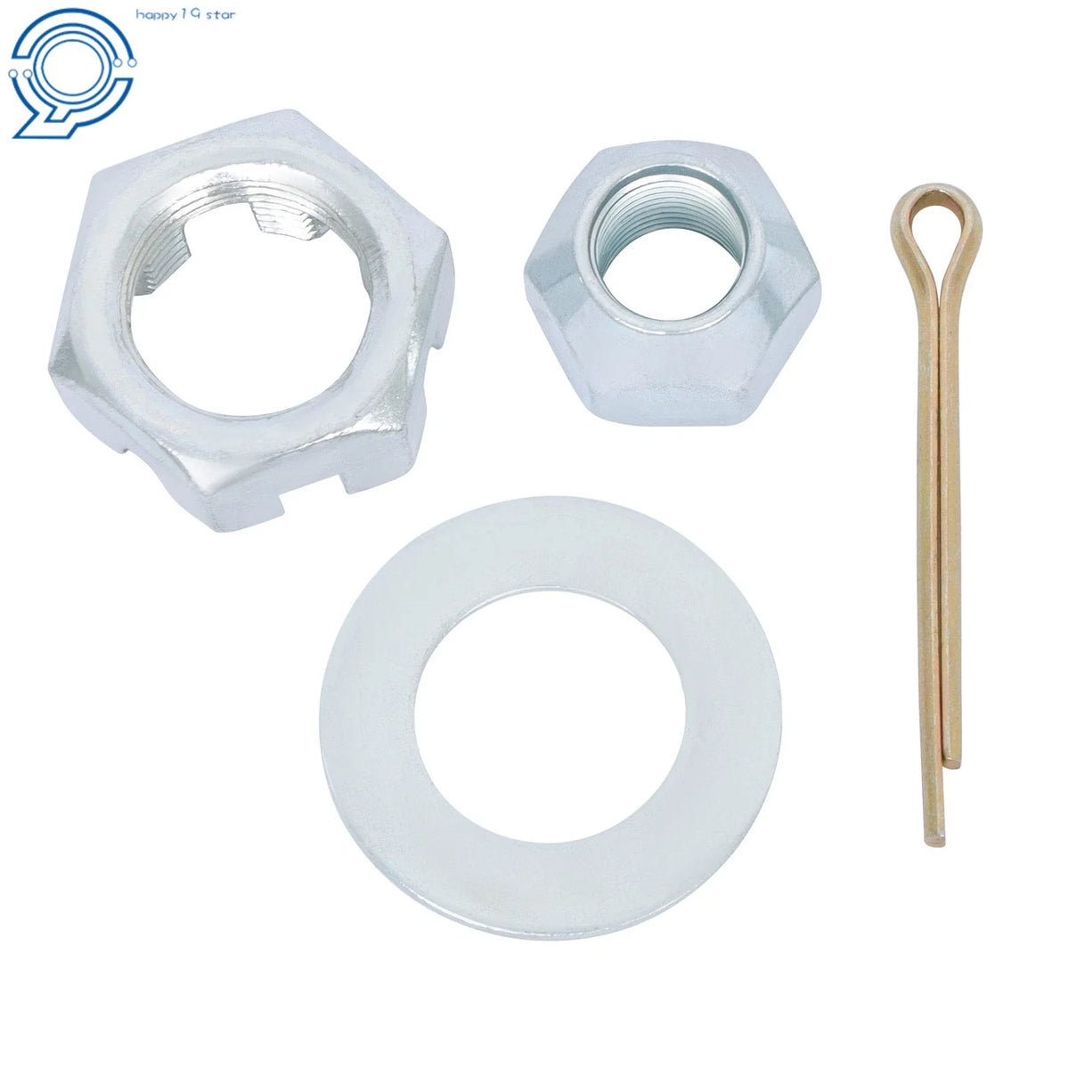 1" Round BT8 Spindle & Bearing Kit for 4 on 4" Trailer Hub