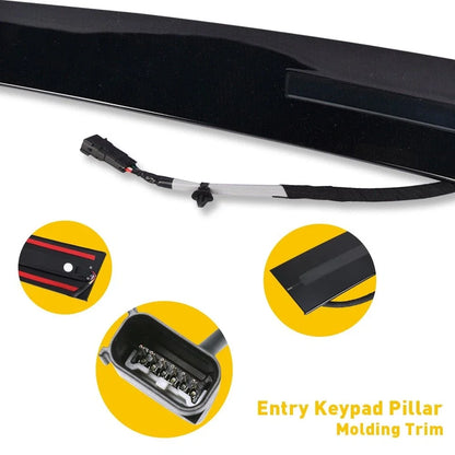 Pillar Molding for Driver Side Door Entry Keypad - Ford Explorer 2011-2019