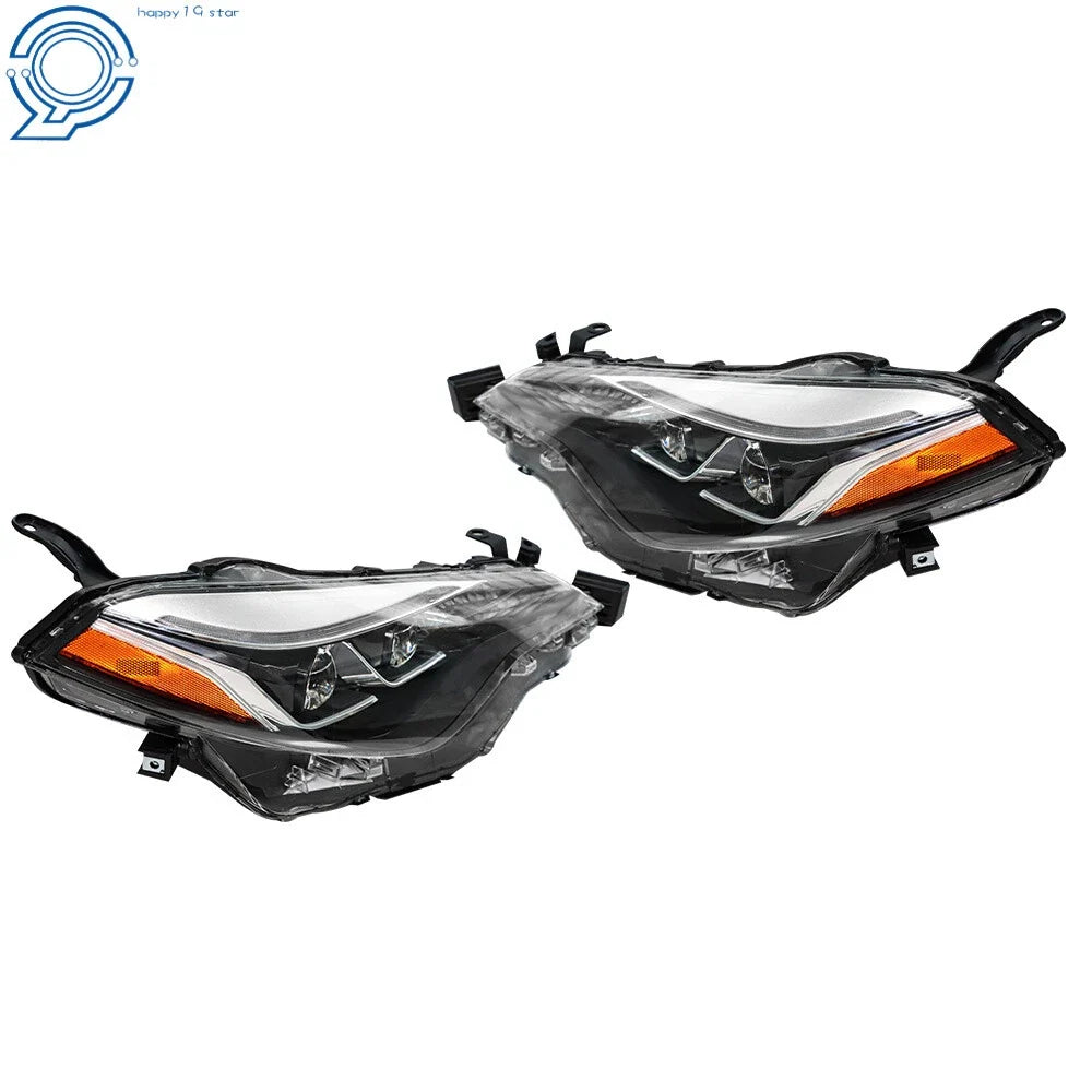 Pair of Headlights for Toyota Corolla Sedan SE XLE XSE (2017-2019)