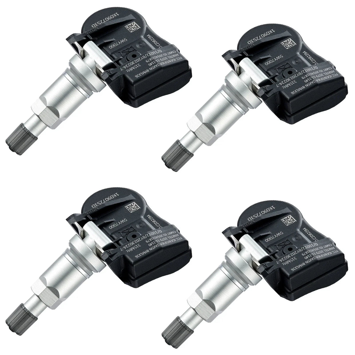 TPMS Tire Pressure Sensor 4-Pack for 2008-2012 Audi S3 2.0L 315MHz (1K0907253D)