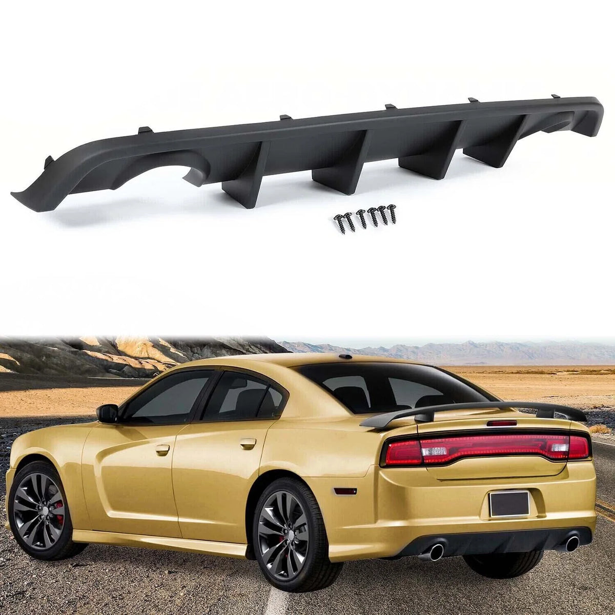 Lip Diffuser for Rear Bumper Dodge Charger SRT V2 (2012–2014)