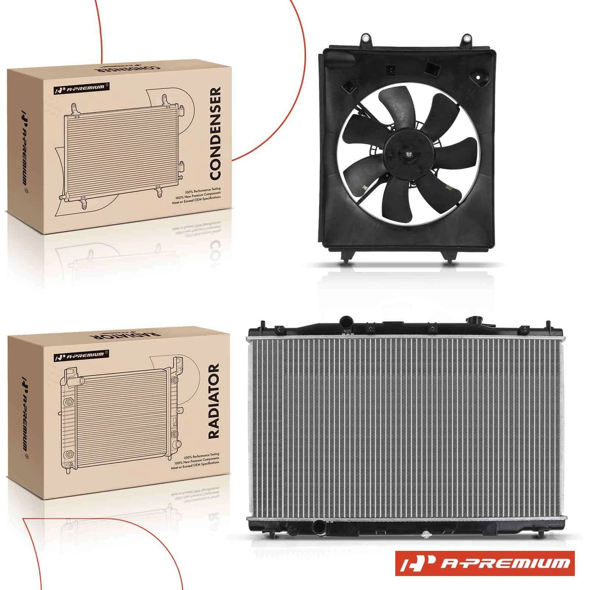Radiator and Cooling Fan Assembly with Shroud for Honda CR-V (2012–2014)