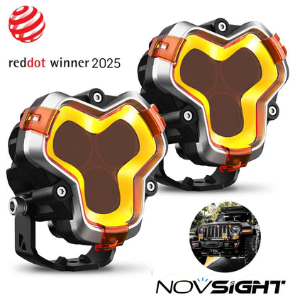 3" Work Light Pod LED for Jeep SUV - Reddot Winner NOVSIGHT