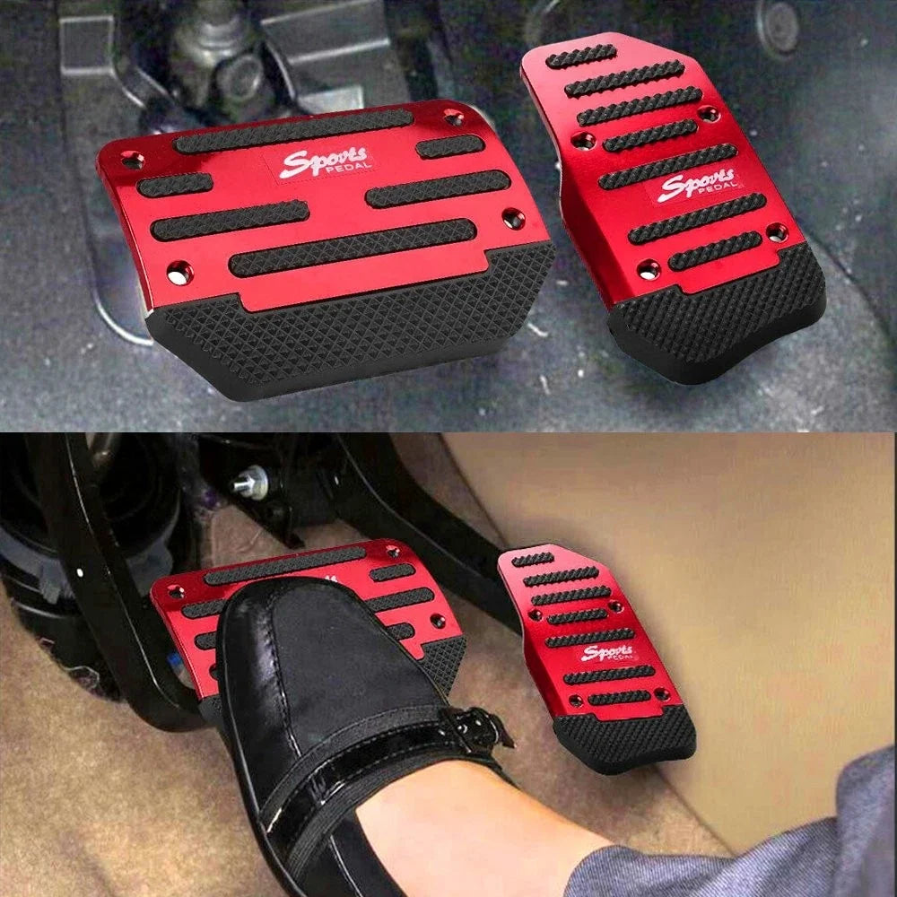 Automatic Gas Brake Foot Pedal Pad Cover - Red Non-Slip for N70