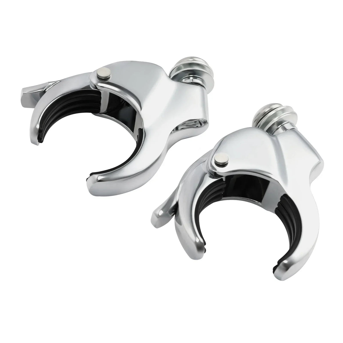Windshield Clamps 49mm Chrome for Harley Fat Bob 2018-2025