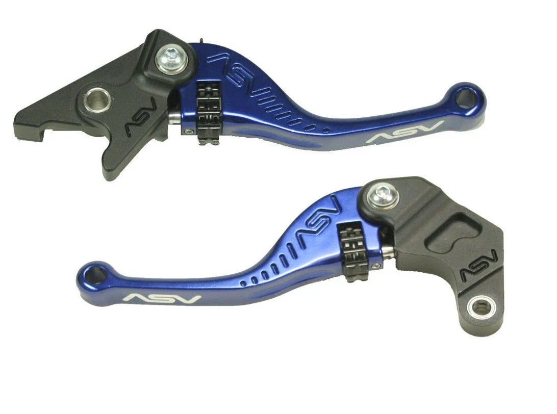 ASV F3 Blue Shorty Adjustable Folding Brake + Clutch Levers for KTM