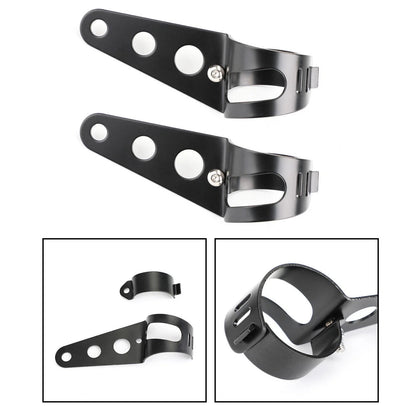 Headlight Bracket Holder 43-50mm Black Universal Mount #3