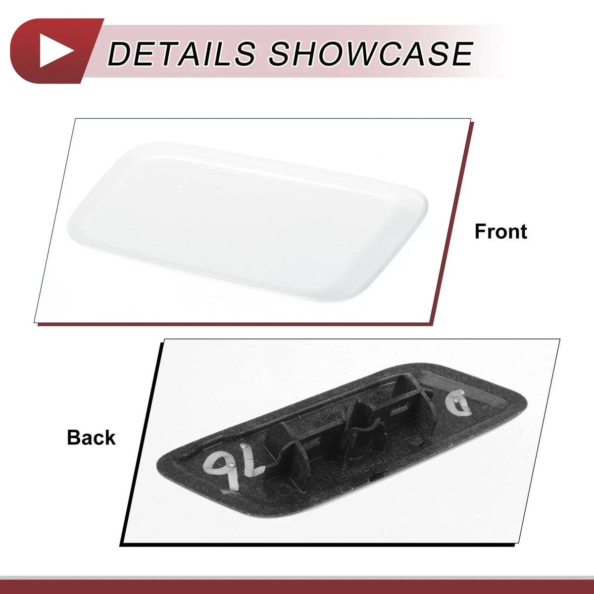 Front Left Cap for Washer Nozzle - Lexus RX350 2012-2014, White
