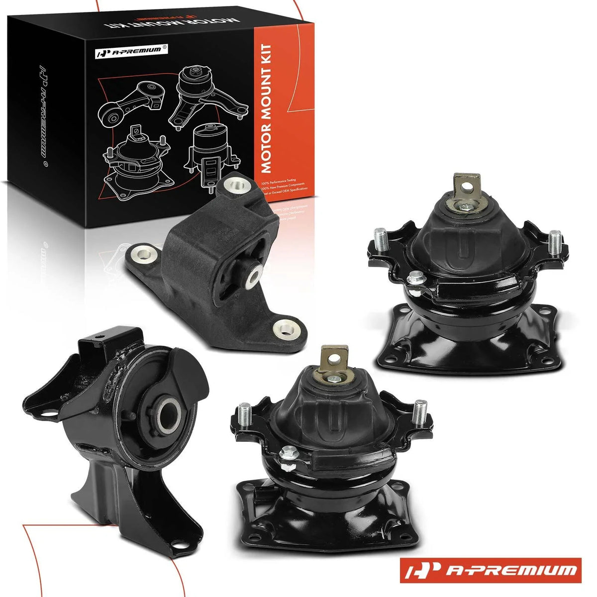 Set of 4 Engine Motor & Transmission Mounts for Honda Odyssey (2017)
