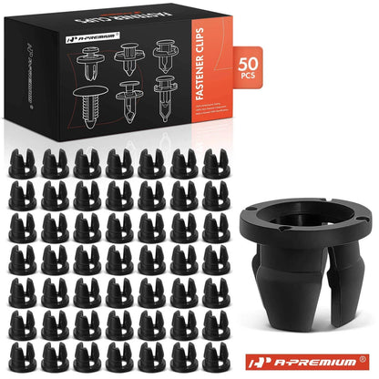 50Pcs 10mm Nylon Grille & Side Marker Light Grommet Clips for Nissan