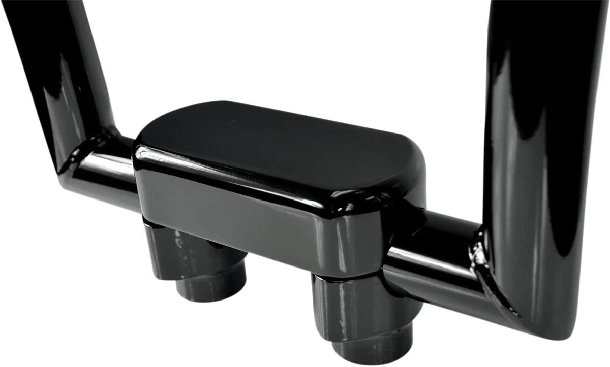 Handlebar Riser & Top Clamp Kit for LA Choppers (1-1/2", Black)