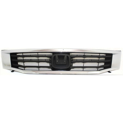Grille Bumper Cover Kit for Honda Accord (2008–2010) Chrome Shell Paintable