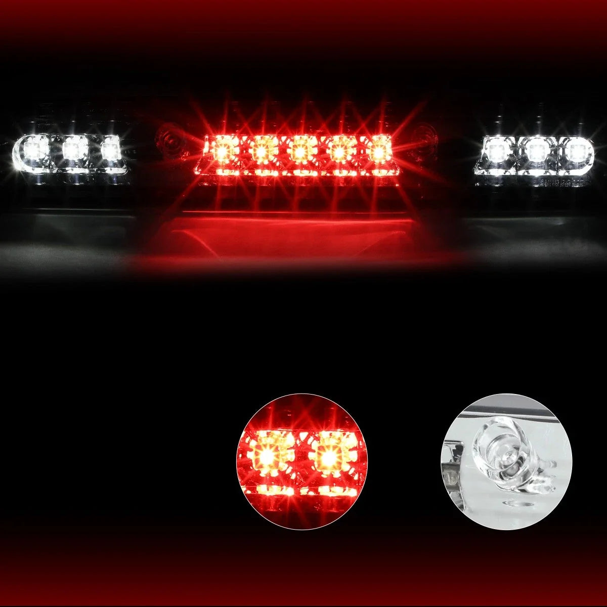 Full LED Third Brake Light for Ford F-150 (2015–2017) - Chrome