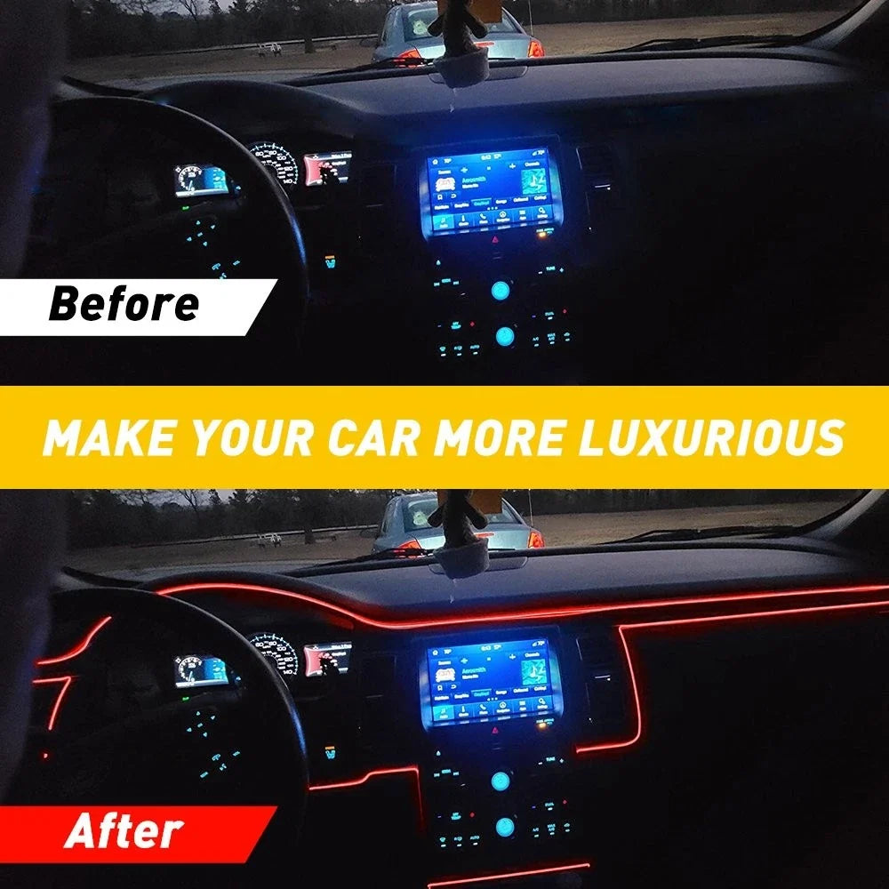 5m Red LED Interior Strip Light for Car (Universal)