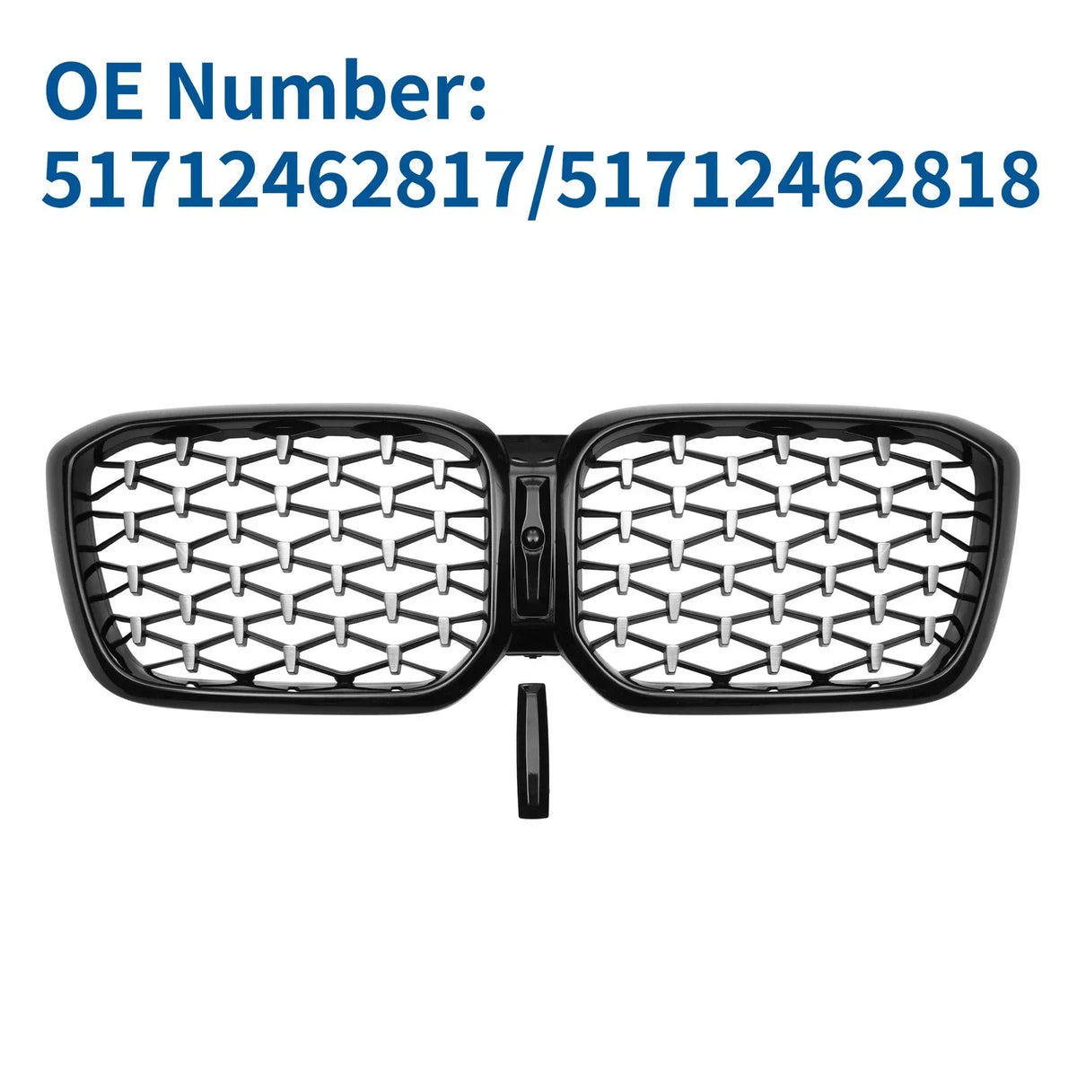 Half Chrome Front Upper Grille for BMW X3 (2020 - 2023)