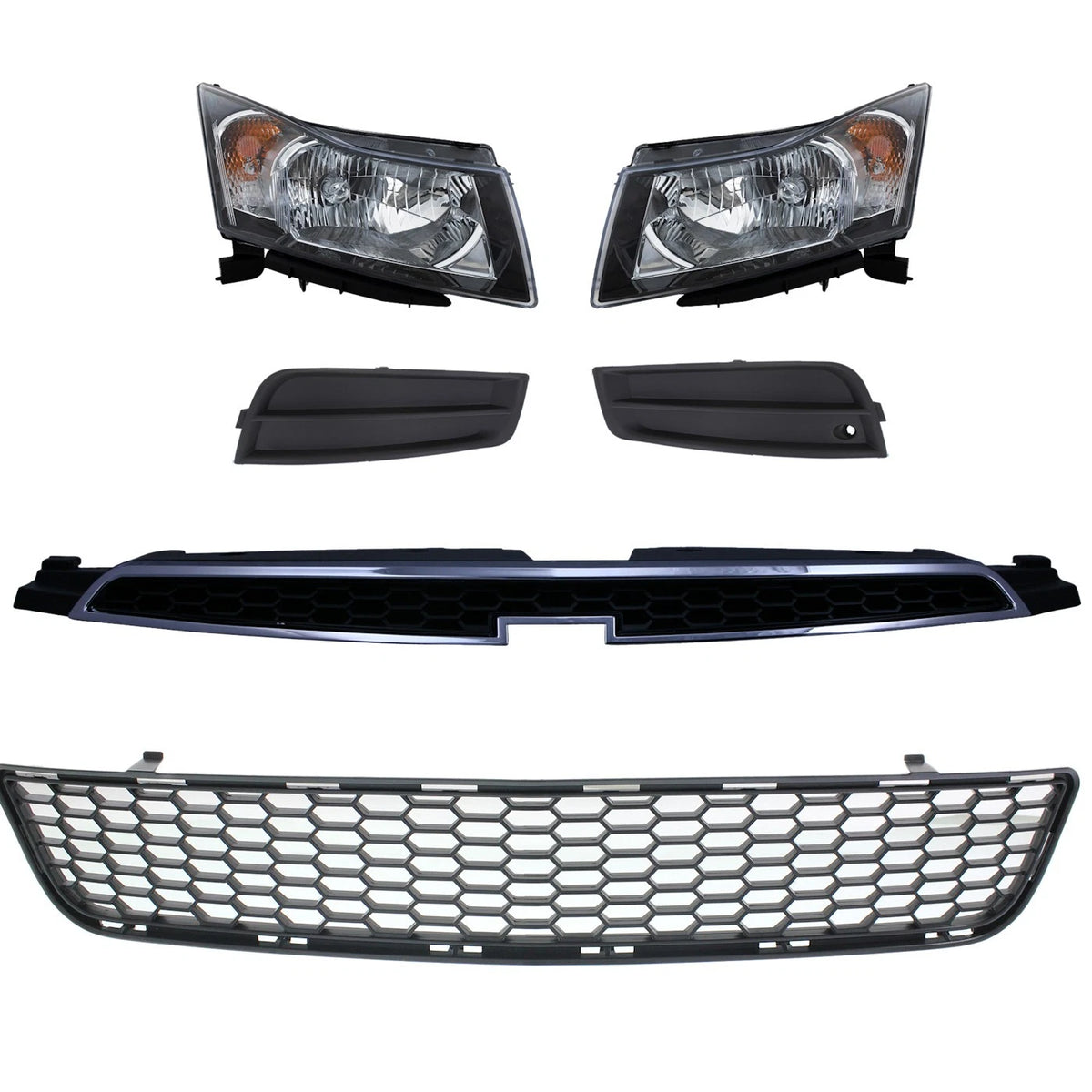 Headlight Kit for Chevrolet Cruze (2012–2014) Halogen 6 Pc