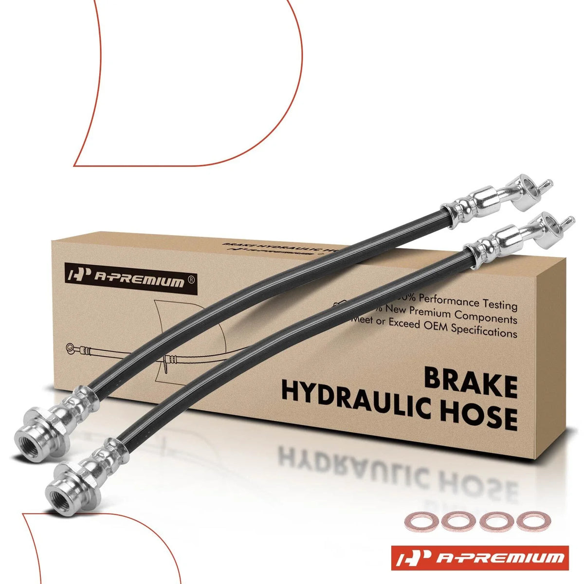 2X Rear Brake Hydraulic Hose for Nissan Altima (2007–2013)