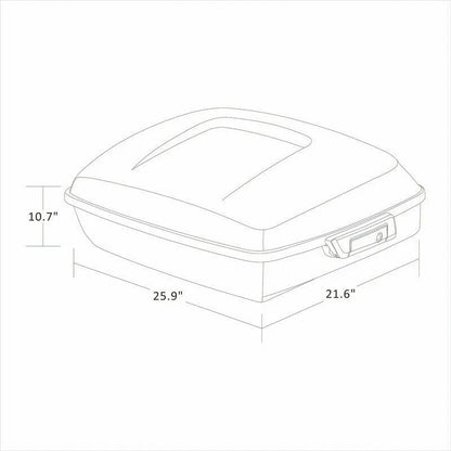 Trunk Pad Mount Rack Base Plate for Harley Touring (2014–2023)