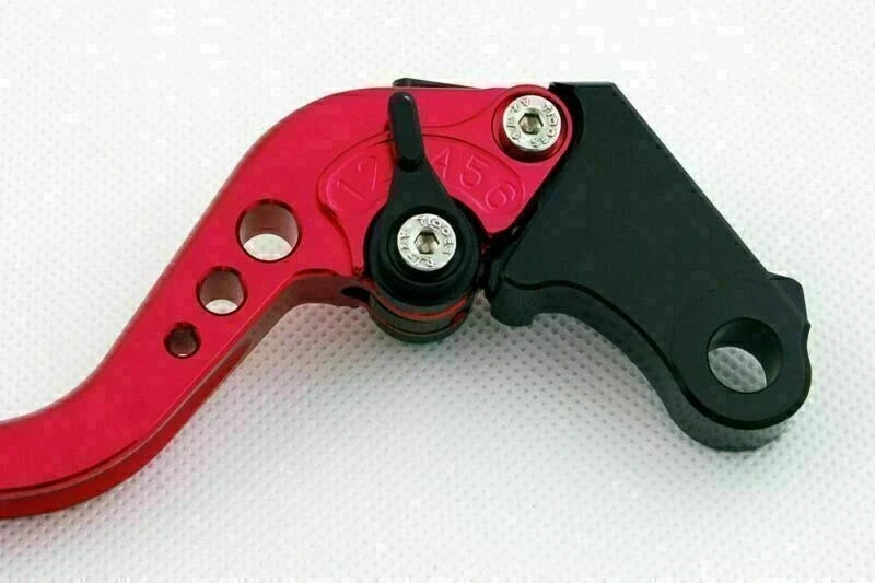 Long Red Brake Clutch Levers for GSXR600 GSXR750 GSXR1000 (2005-2010)