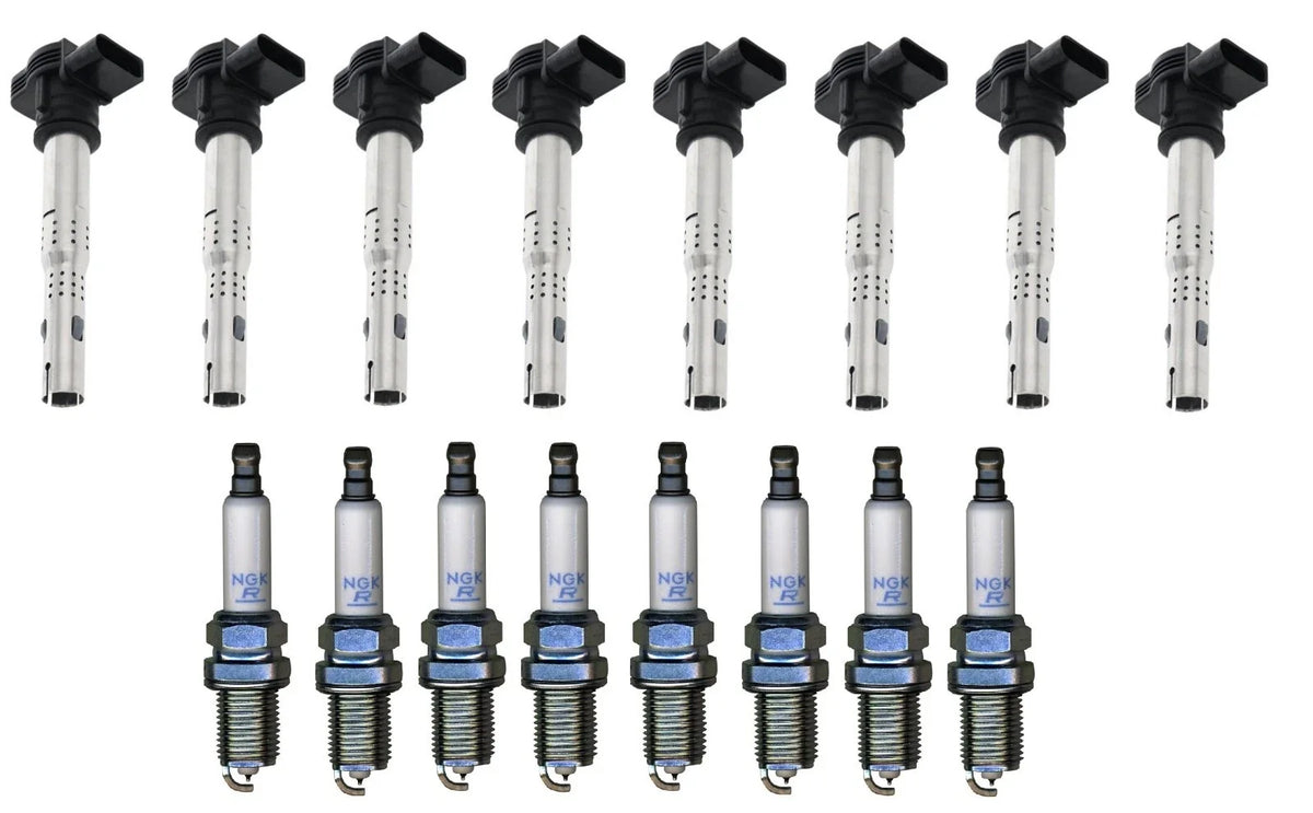 NGK MOD Ignition Coil & Spark Plug Kit for Audi Volkswagen