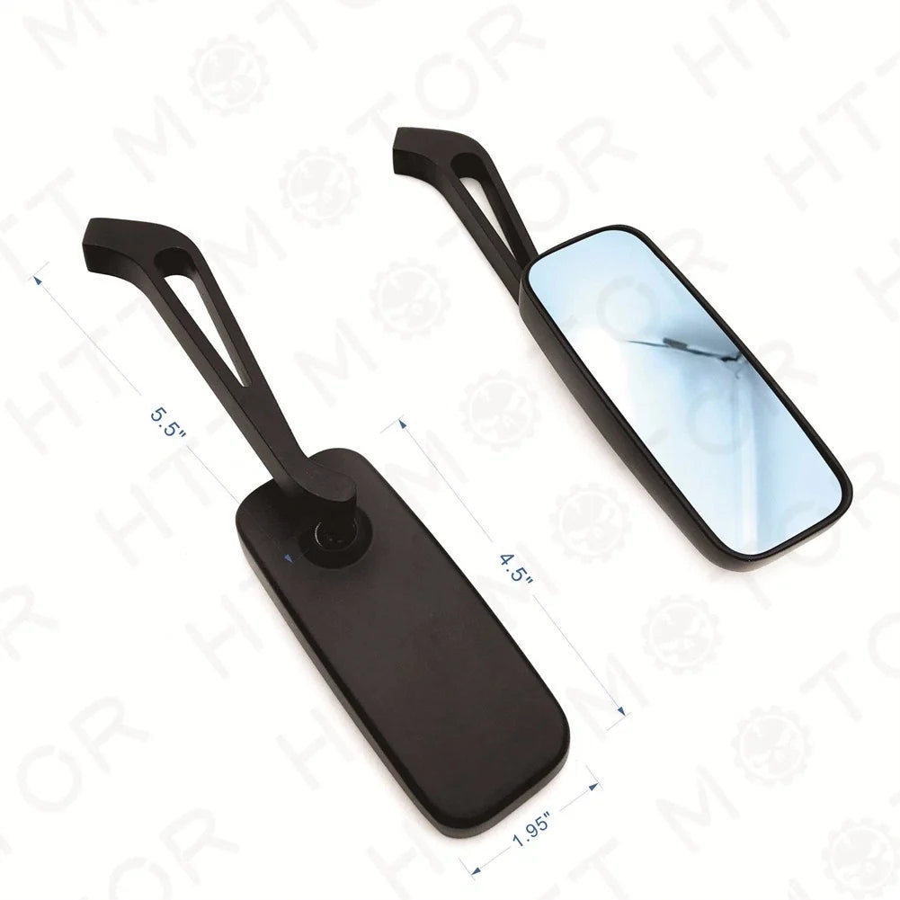 Anti Glare Blue Glass Rearview Mirror for Harley Dyna
