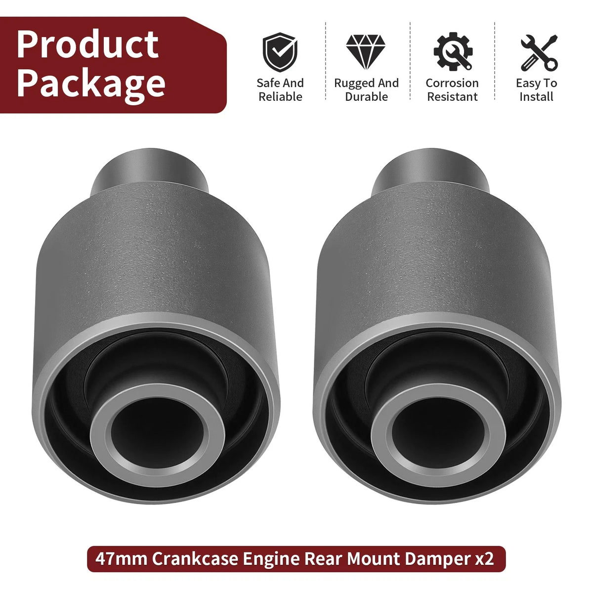 Crankcase Rear Damper for RZ350 (1984-1985) & Banshee 350 (1987-2006)