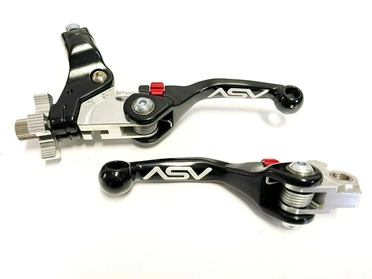 2X ASV F4 Shorty Front Brake Clutch Perch Levers for TTR 230 (2005–2022)