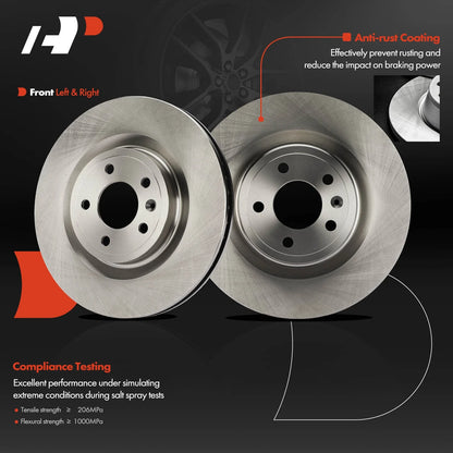 2011-2014 Front Disc Brake Rotors for Ford Mustang
