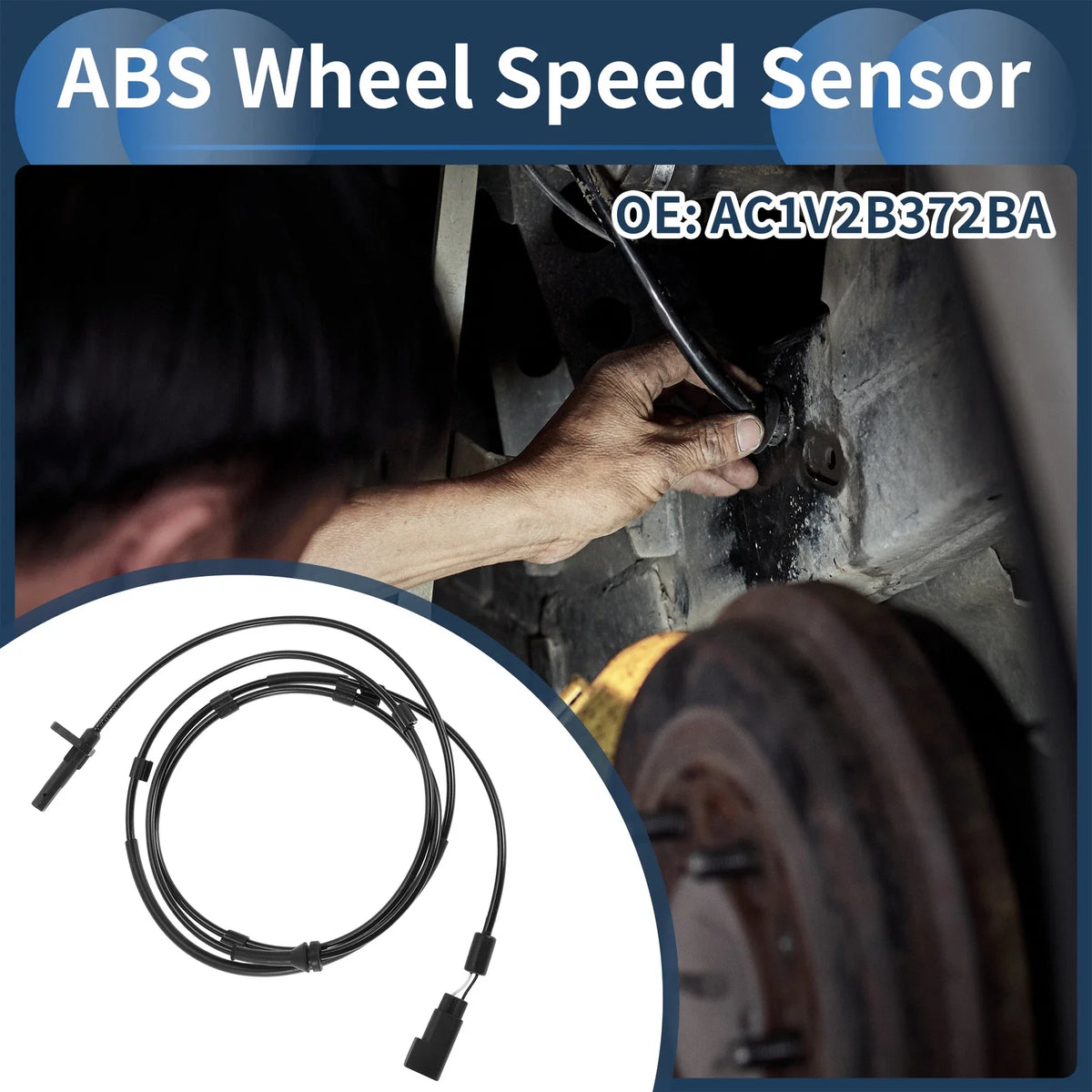 ABS Wheel Speed Sensor for Ford Transit (2014–2023) No.AC1V2B372BA