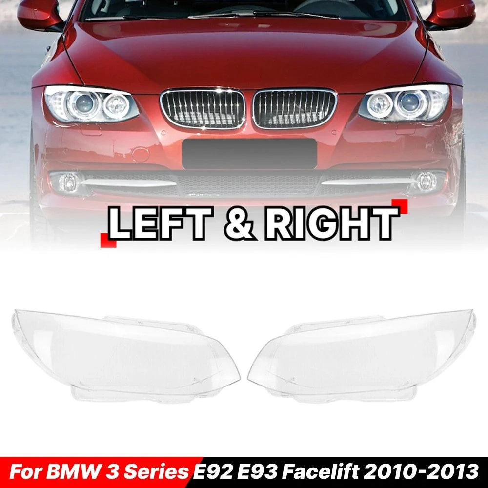 Headlight Lens Covers (2 Pack) for BMW 3 Series E92 E93 (2010–2013)