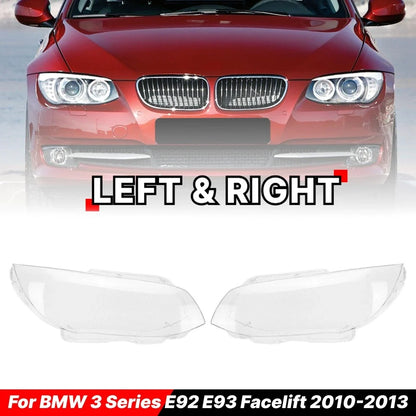 Headlight Lens Covers (2 Pack) for BMW 3 Series E92 E93 (2010–2013)