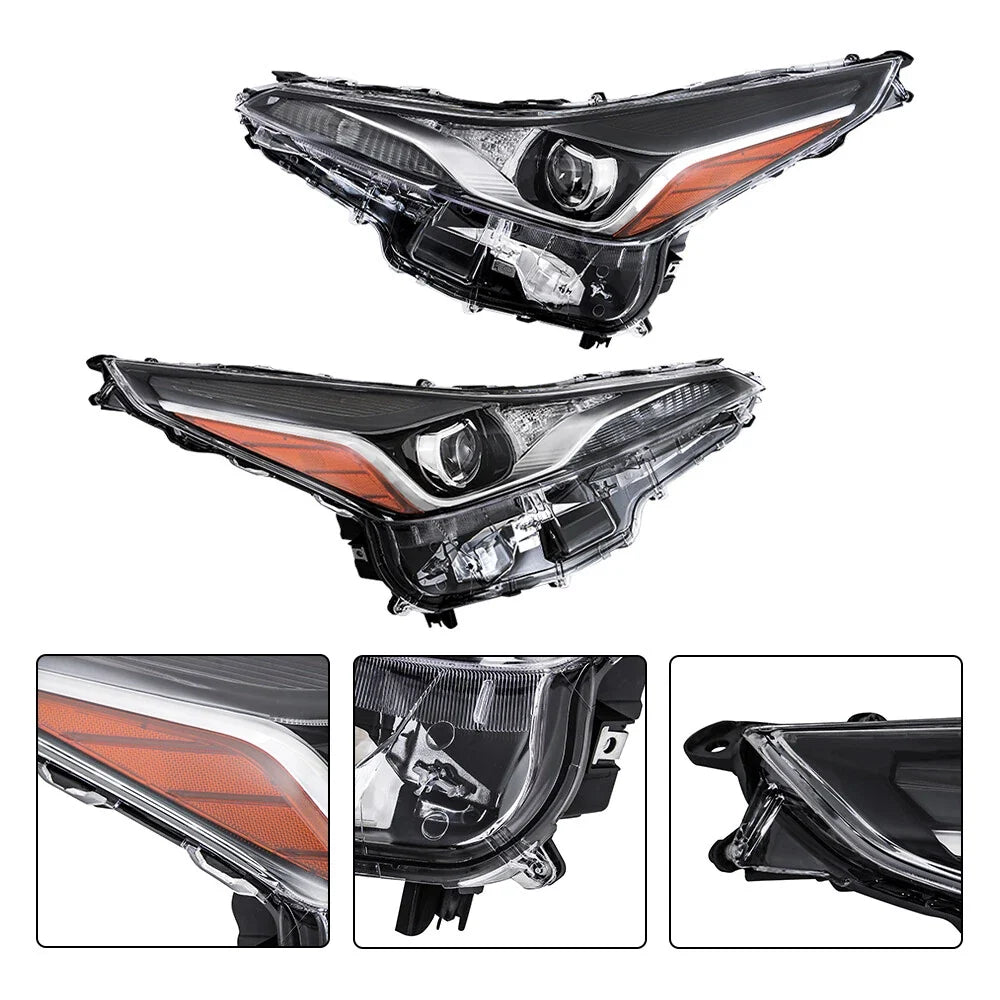 Headlight Assembly Projector for Toyota Prius (2019–2022) Right + Left Side