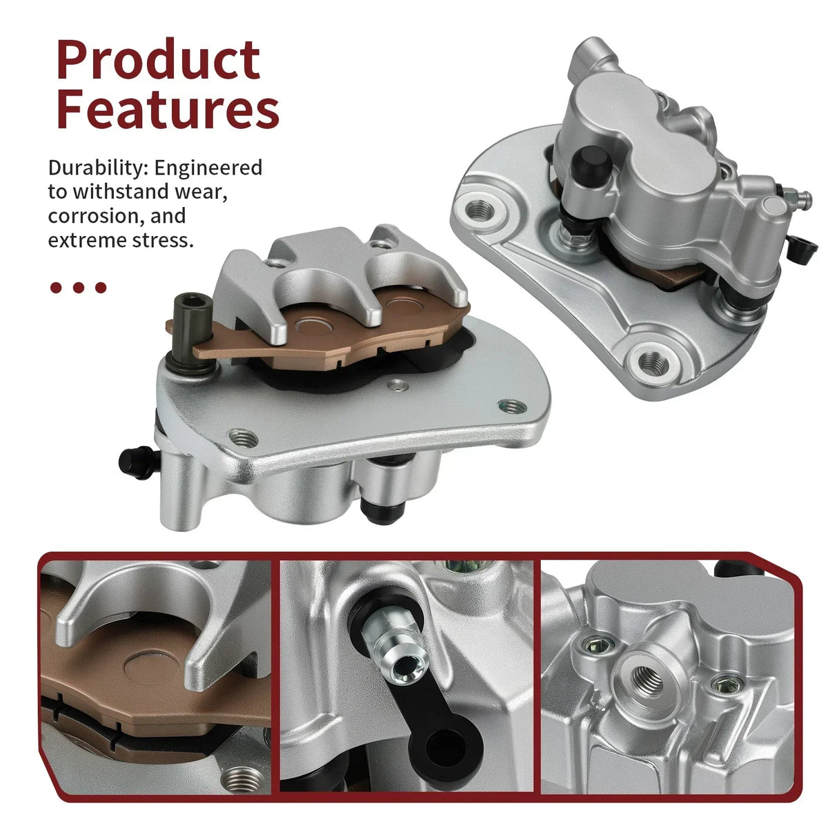 Front Brake Calipers - 2 Pack for Can-Am Commander 800 1000 (2006–2014)