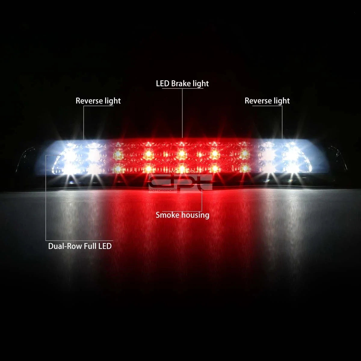 2X Smoked LED Third Tail Brake Light for Tundra (2007–2018)