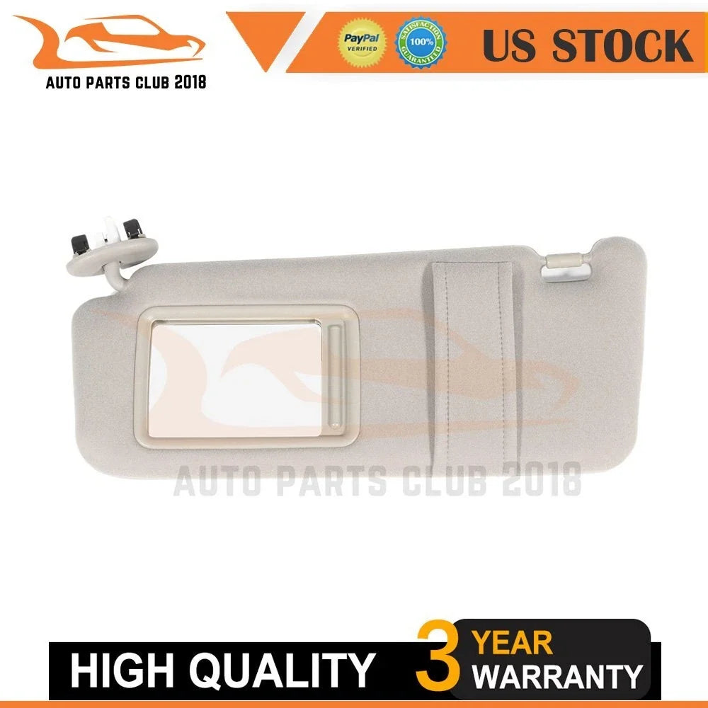 Sun Visor for Toyota Camry (2007) - Front Left Driver Side - Beige