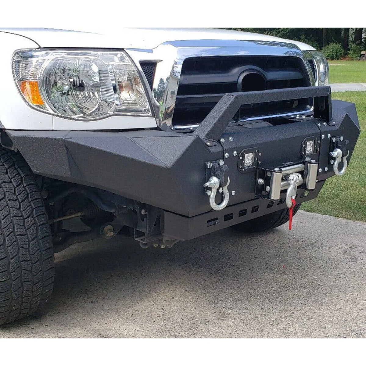 LED Lights & D-Rings Front/Rear Bumper for Tacoma 2005-2015