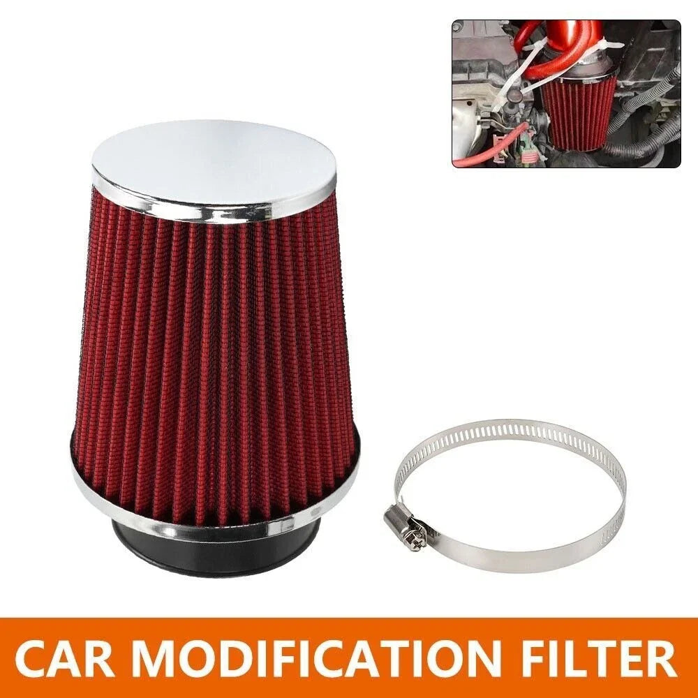 3" 76mm High Flow Inlet Dry Air Filter for Cold Air Intake Replacement