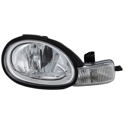 Right Halogen Headlight for Dodge Neon (2000–2002) Chrome Interior