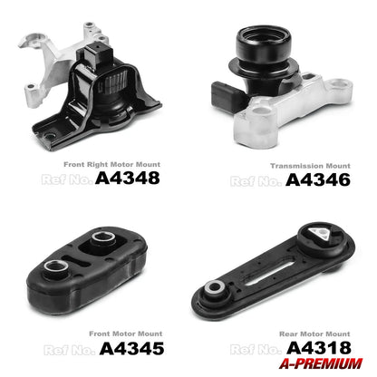 4-Piece Engine & Transmission Mount Set for Nissan Sentra (2007-2012)