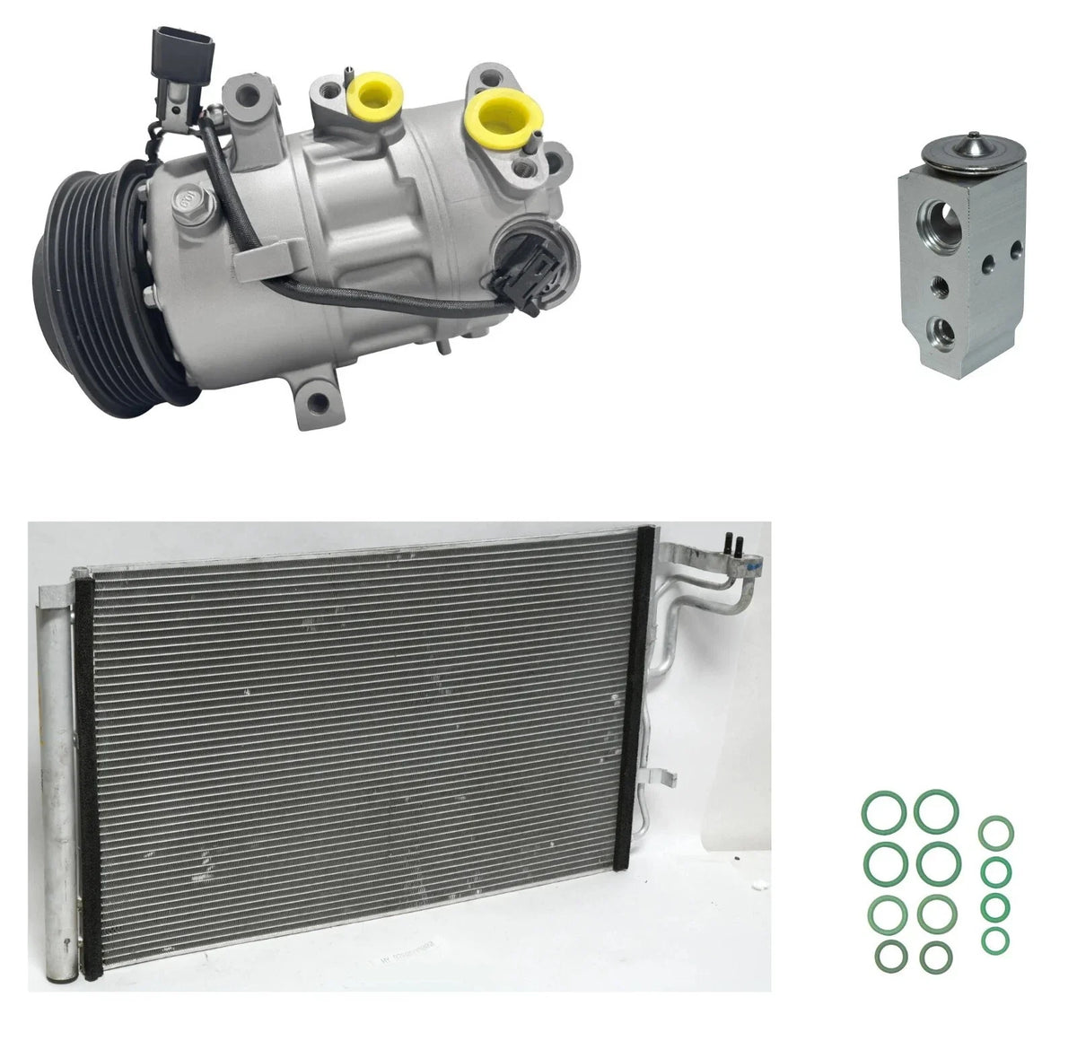AC Compressor Kit W/Condenser Replacement for Hyundai Elantra 2023–2024