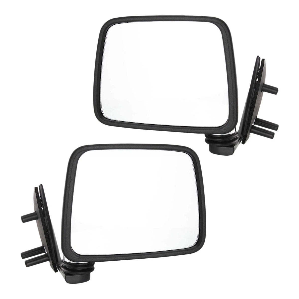Chrome Manual Side View Mirrors Pair for Nissan Pathfinder D21 (1986–1995)