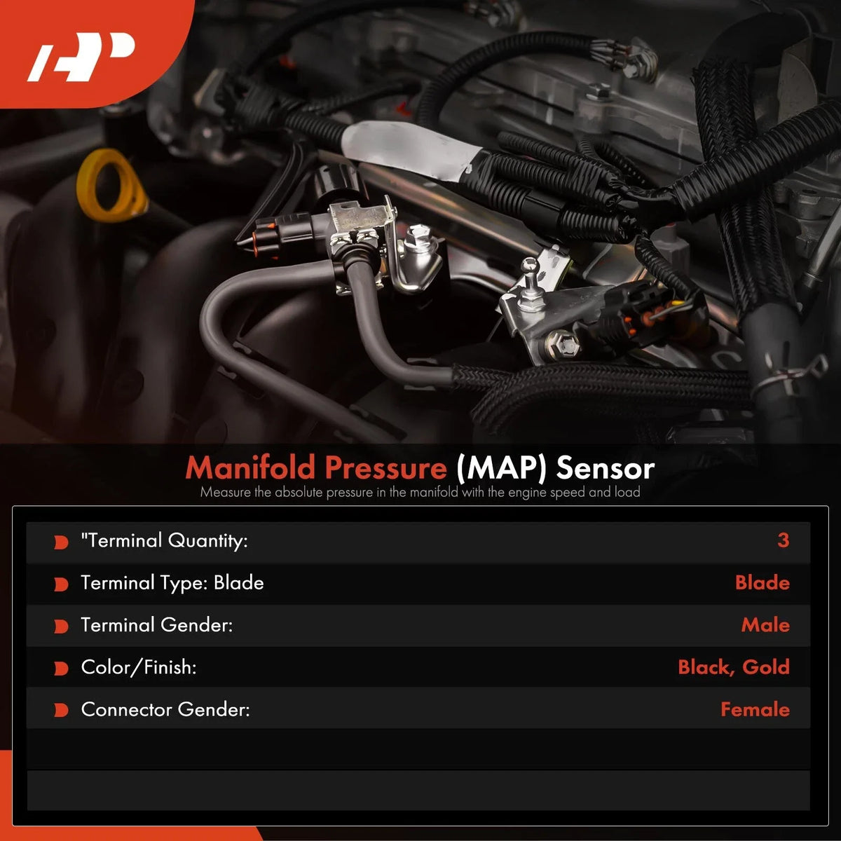 Turbo Boost Pressure Sensor for Ford International Harvester Vehicles