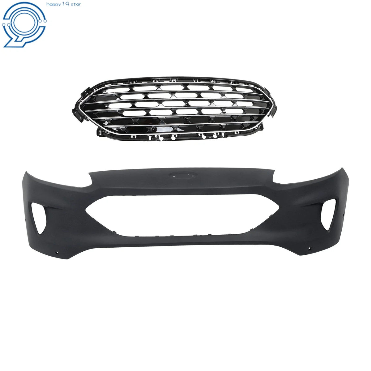 Front Bumper Assembly & Chrome Grille for 2020–2022 Ford Escape