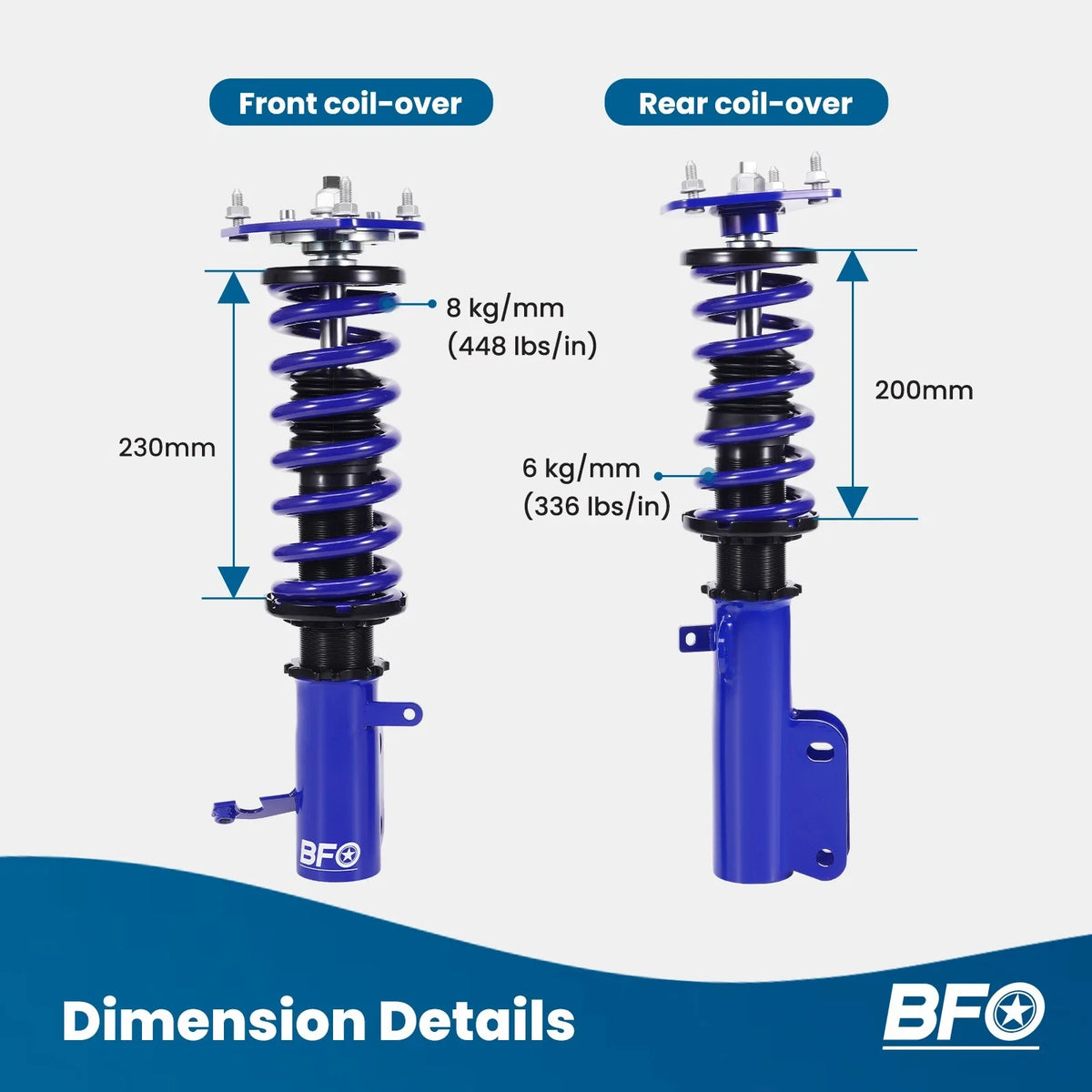 Lowering Kit Adjustable Coilovers for Toyota Corolla AE101 AE111 E90 E100