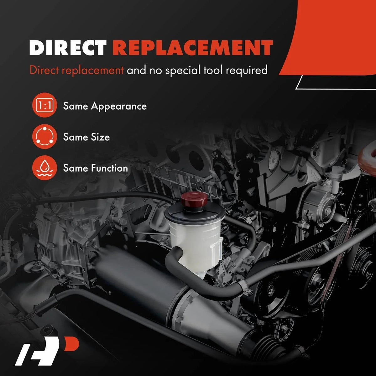 Power Steering Reservoir with Cap for Acura CL (97-99) Models