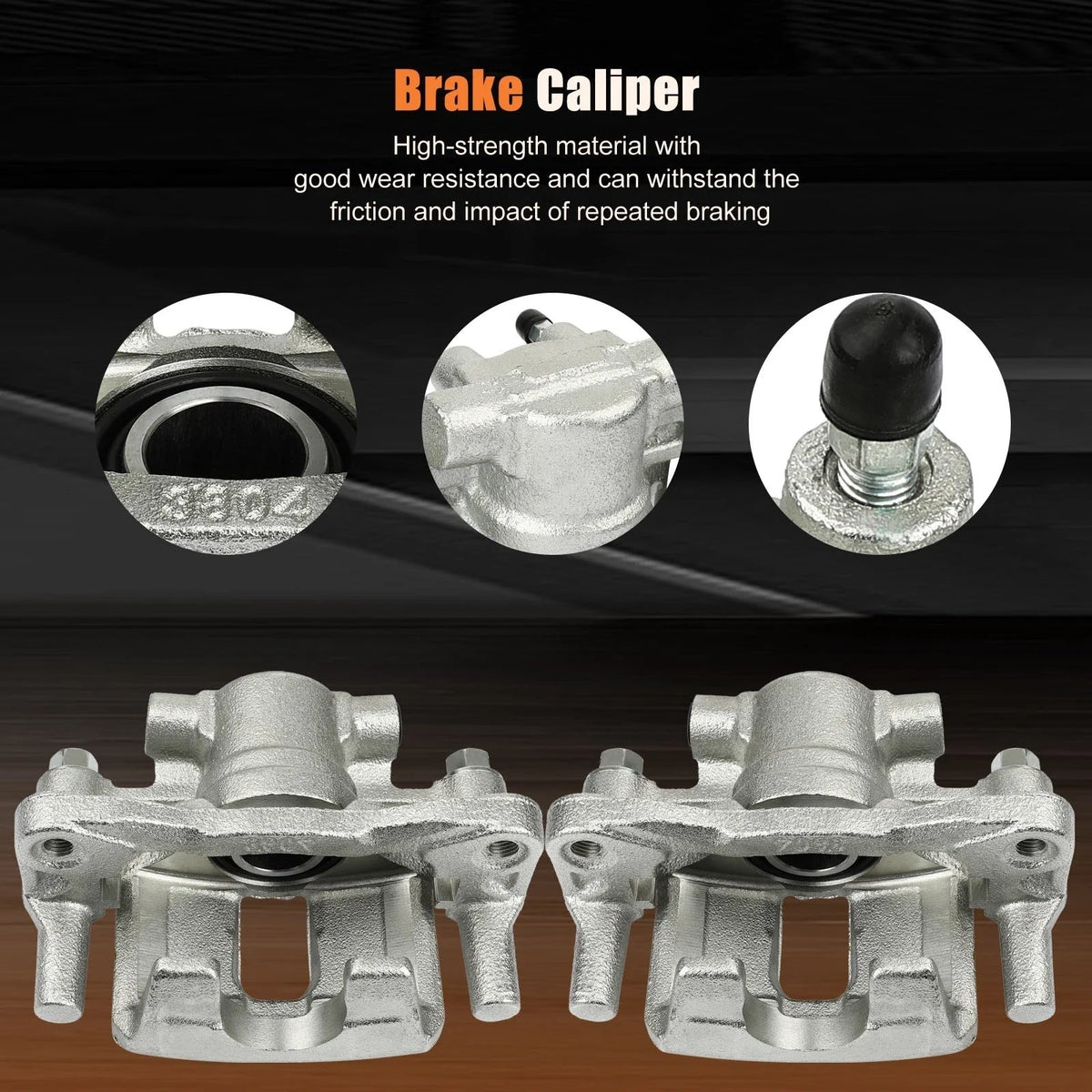 Brake Calipers Set w/ Bracket for 2011-2014 Chrysler 200
